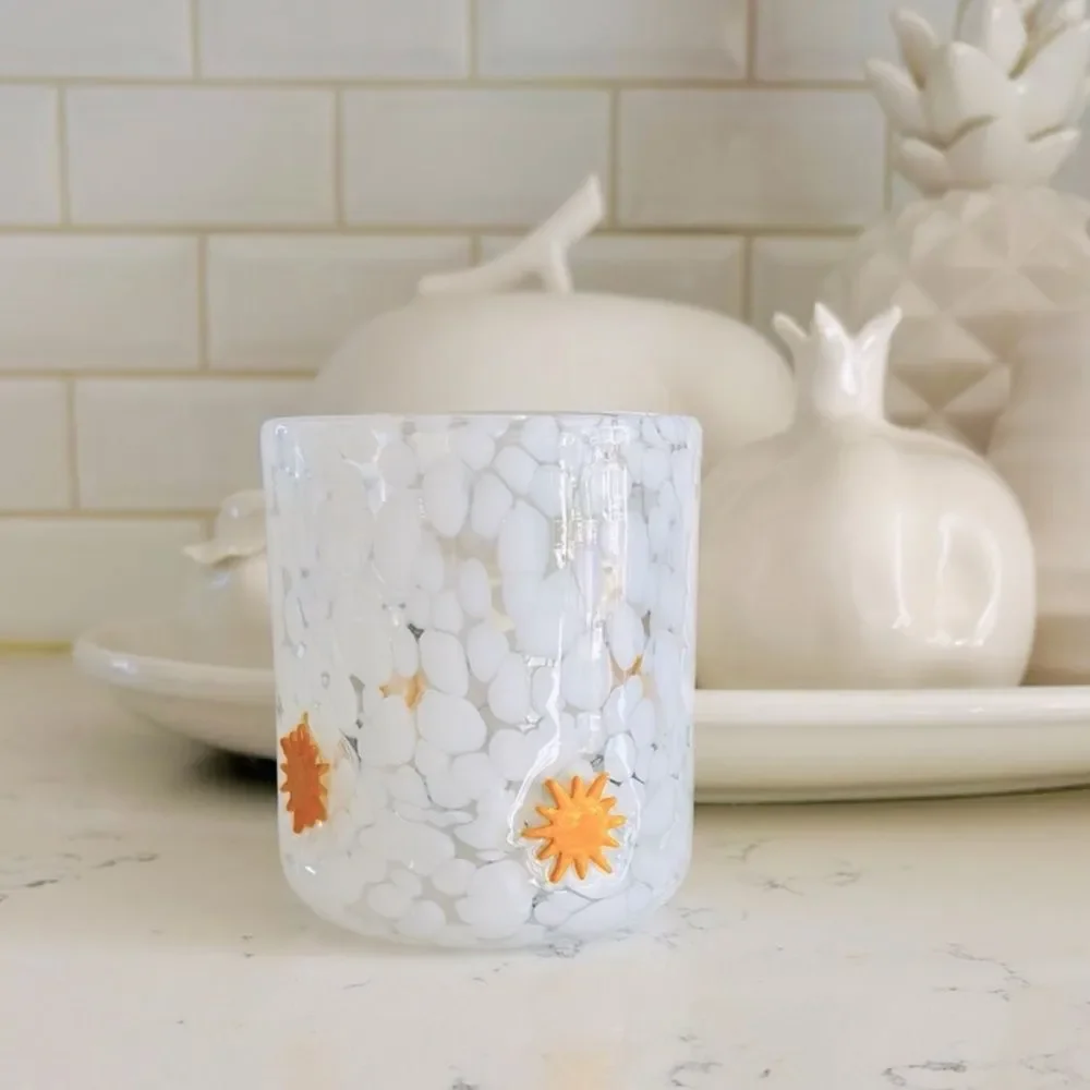 Anthropologie NIB/NWT Icon Juice Glass ☀️Sun Confetti Edition